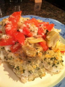 Cod with Tomatoes and Artichokes