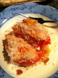 Risotto Stuffed Tomatoes
